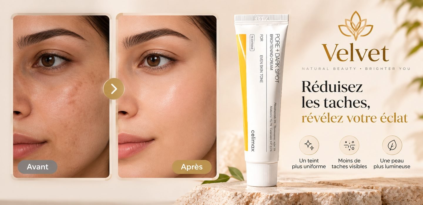 Celimax crème anti-taches, avant et après